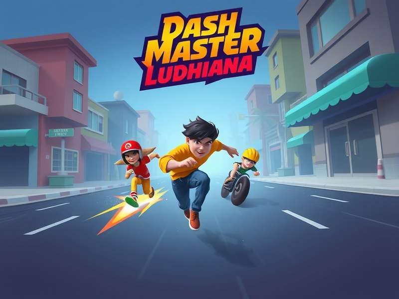 Dash Master Ludhiana game cover showing a character dashing through Ludhiana streets